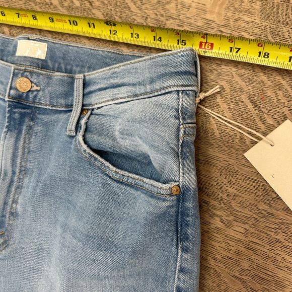 NWT MOTHER The Dodger Ankle Cat Daddy Jeans Denim Light Blue size 29 - Picture 8 of 16